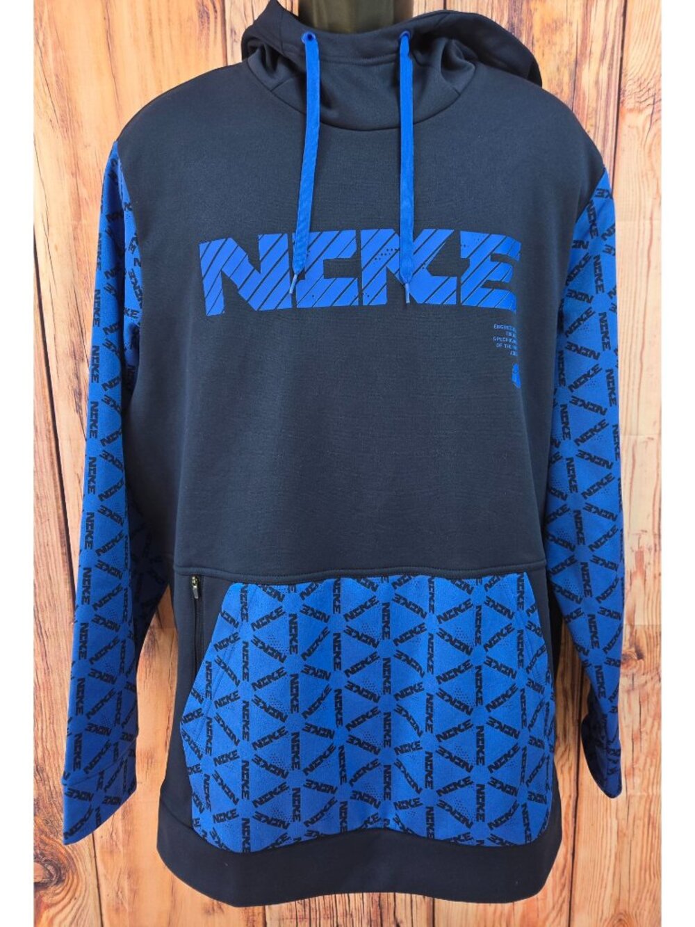 Nike Unisex Blue Pullover Hoodie Size XL